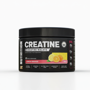 Kreatyna Malate o smaku pomarańczowo - cytrynowym 500g